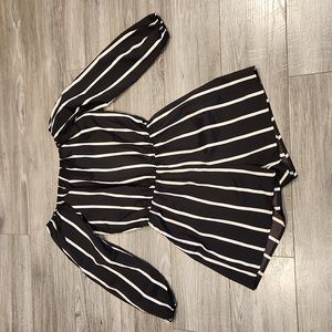EUC Missmoly Women's sz XS Striped Roomper